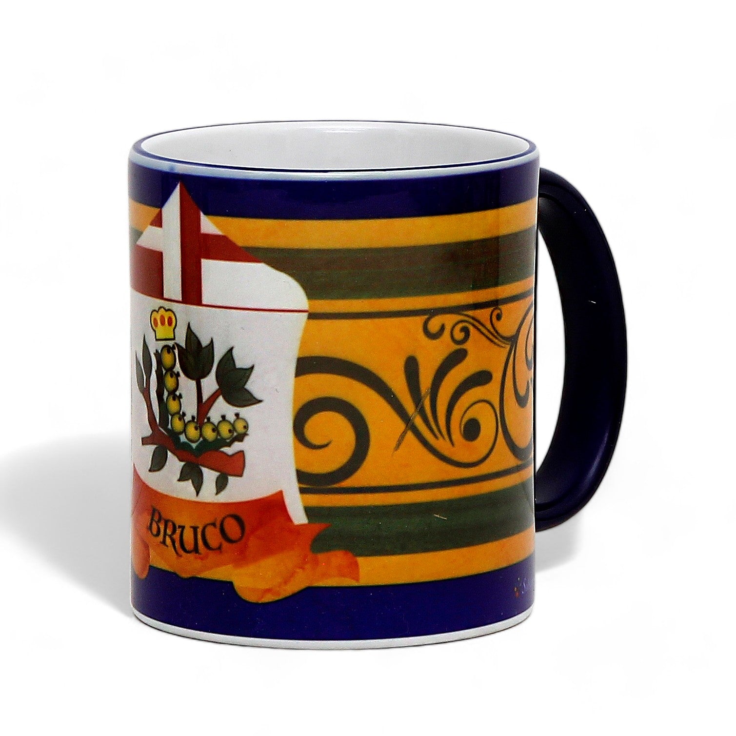 SUBLIMART: Palio di Siena Porcelain printed mug Set of 6 bundle: GIRAFFA+LEOCORNO+BRUCO+ONDA+TARTUCA+NICCHIO