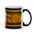 SUBLIMART: Palio di Siena Porcelain printed mug - Blue Handle & Rim - Design by Mario Bruno - BRUCO (Caterpillar)