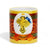 SUBLIMART: Palio di Siena Porcelain printed mug - Yellow Handle & Rim - Design by Mario Bruno - DRAGO (Dragon)