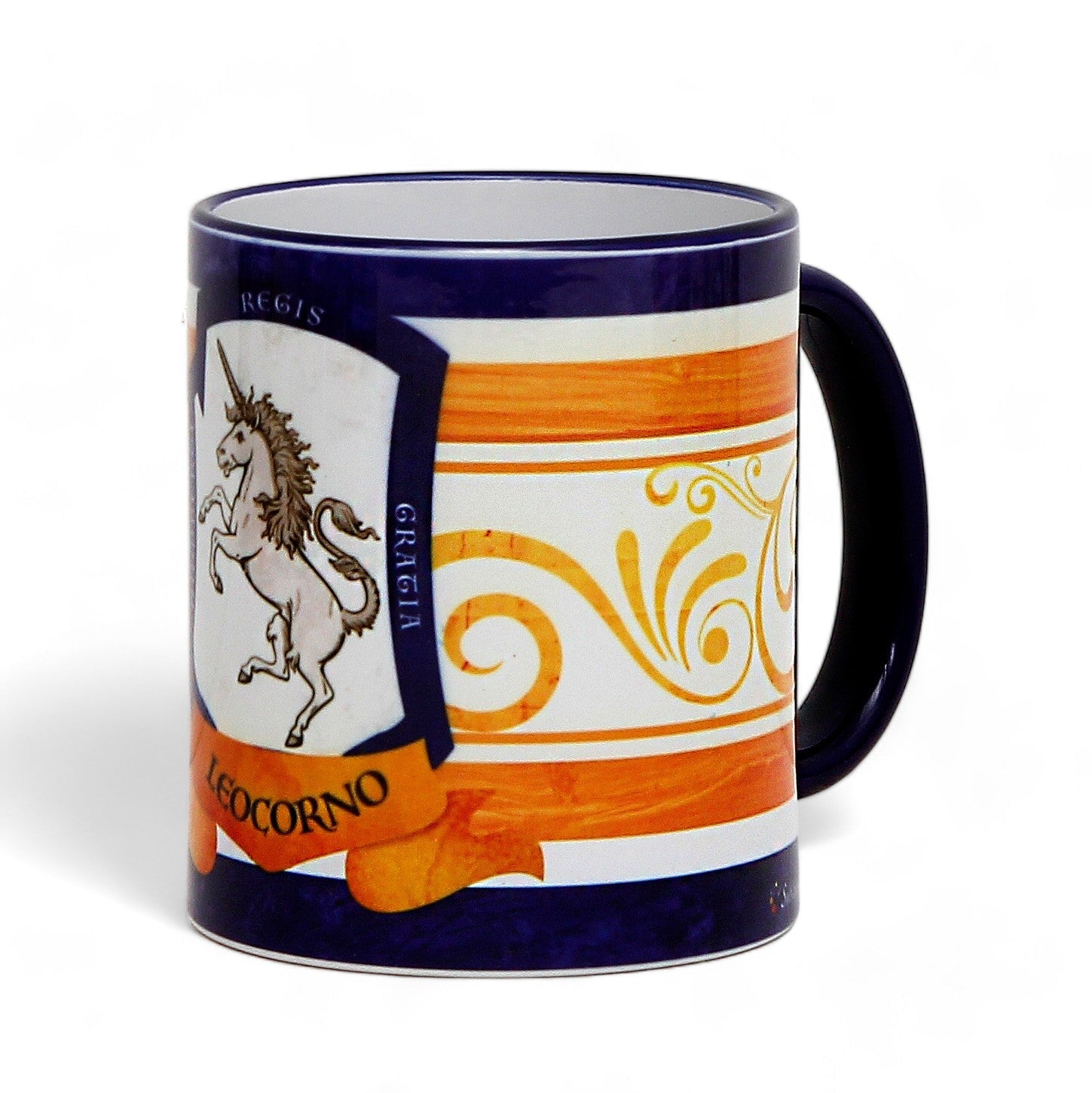 SUBLIMART: Palio di Siena Porcelain printed mug Set of 4 bundle: AQUILA+BRUCO+ISTRICE+LEOCORNO