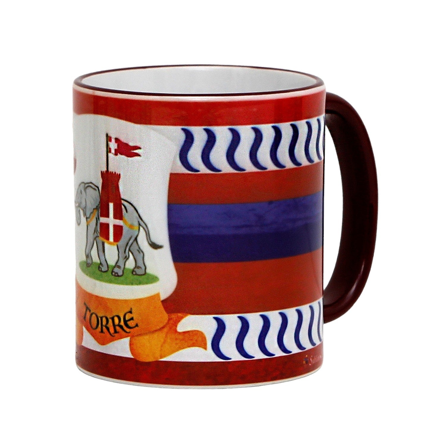 SUBLIMART: Palio di Siena Porcelain printed mug Set of 4 bundle: LEOCORNO+ONDA+TARTUCA+TORRE