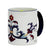 SUBLIMART: Printed Deruta style Mug with Blue Rim with simplified design