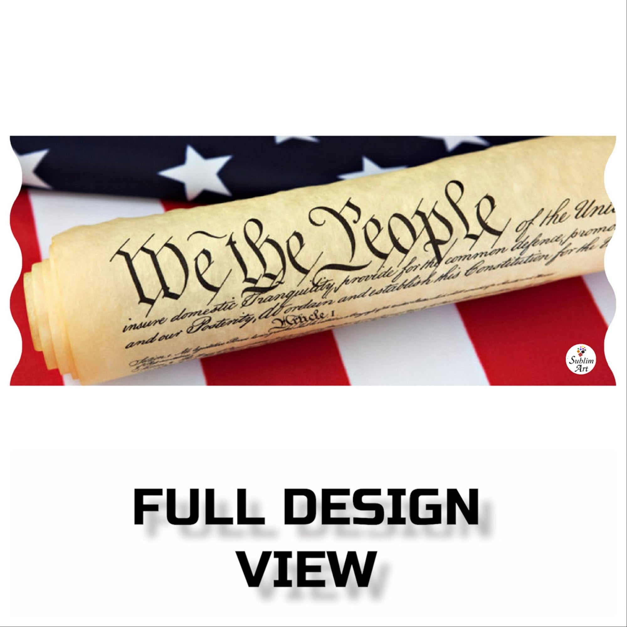 SUBLIMART: Patriotic Mug 'We The People' (Design 08) - artisticaitalian.com