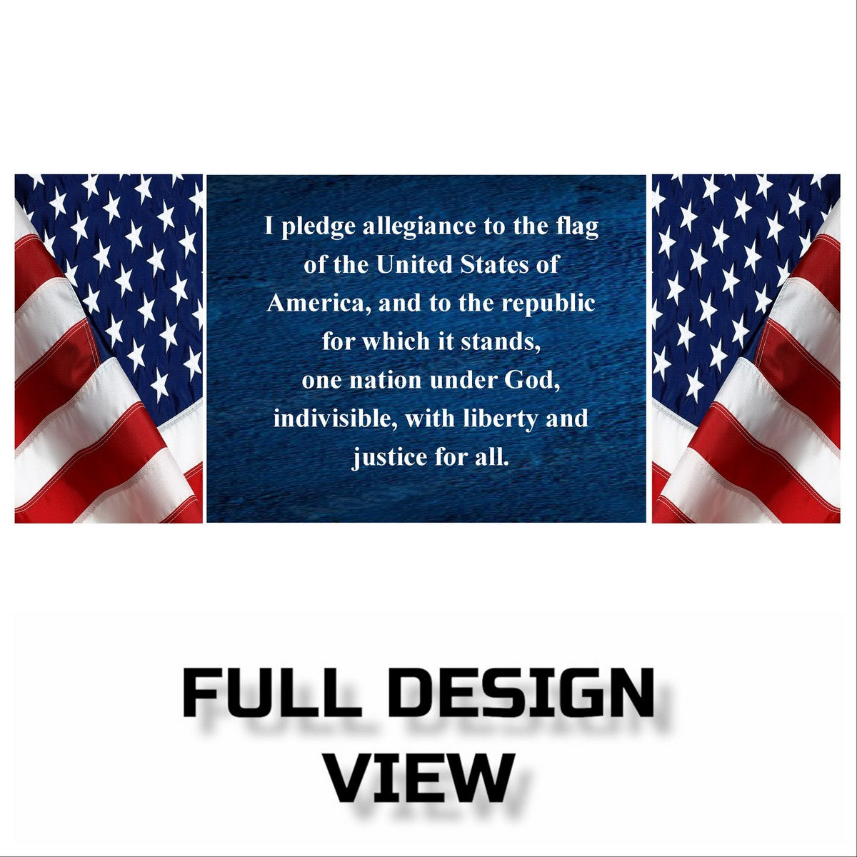 SUBLIMART: Patriotic Mug 'I pledge allegiance to the flag...' (Design 31)