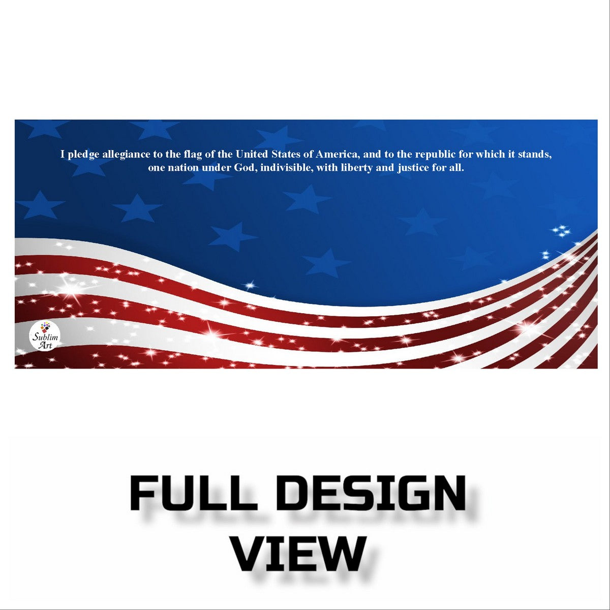 SUBLIMART: Patriotic Mug 'I pledge allegiance to the flag...' (Design 34)