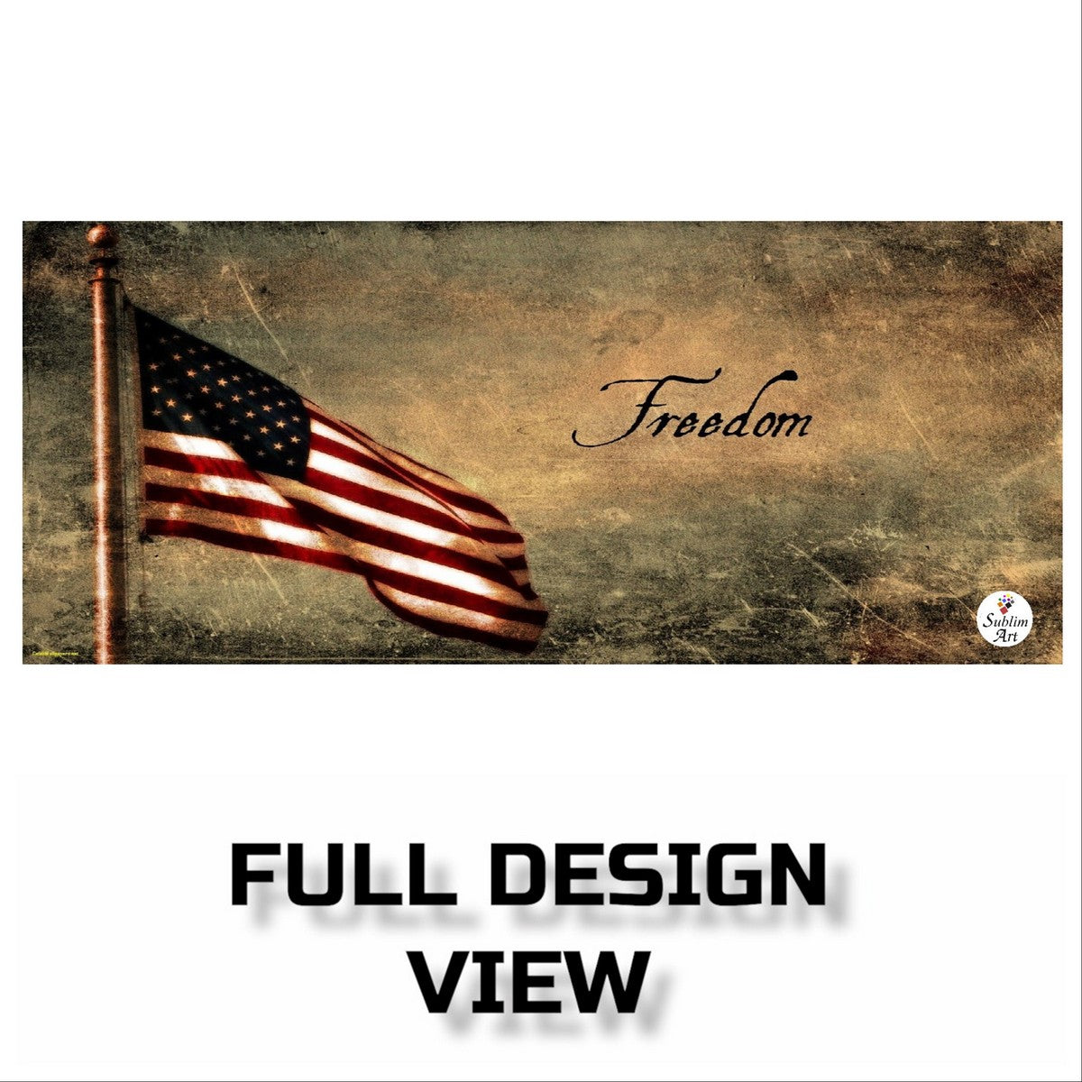 SUBLIMART: Patriotic Mug 'Freedom' (Design 37)