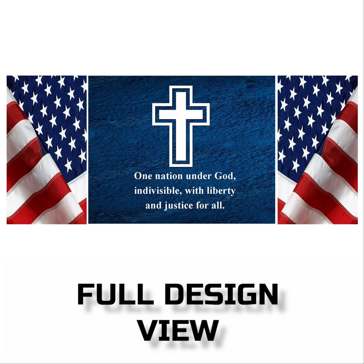 SUBLIMART: Patriotic Mug 'One Nation Under God...' (Design 38)