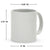 SUBLIMART: Palio di Siena Porcelain printed mug - Green Handle & Rim - Design by Mario Bruno - OCA (Goose)