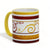 SUBLIMART: Ricco Italia Mug Yellow Handle+Rim - by Mario Bruno (Design 6405)