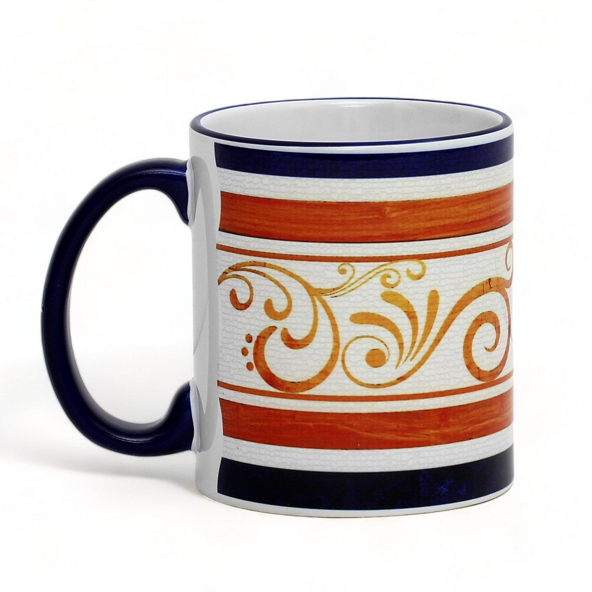 SUBLIMART: Ricco Italia Mug Blue Handle+Rim - by Mario Bruno (Design 6416)