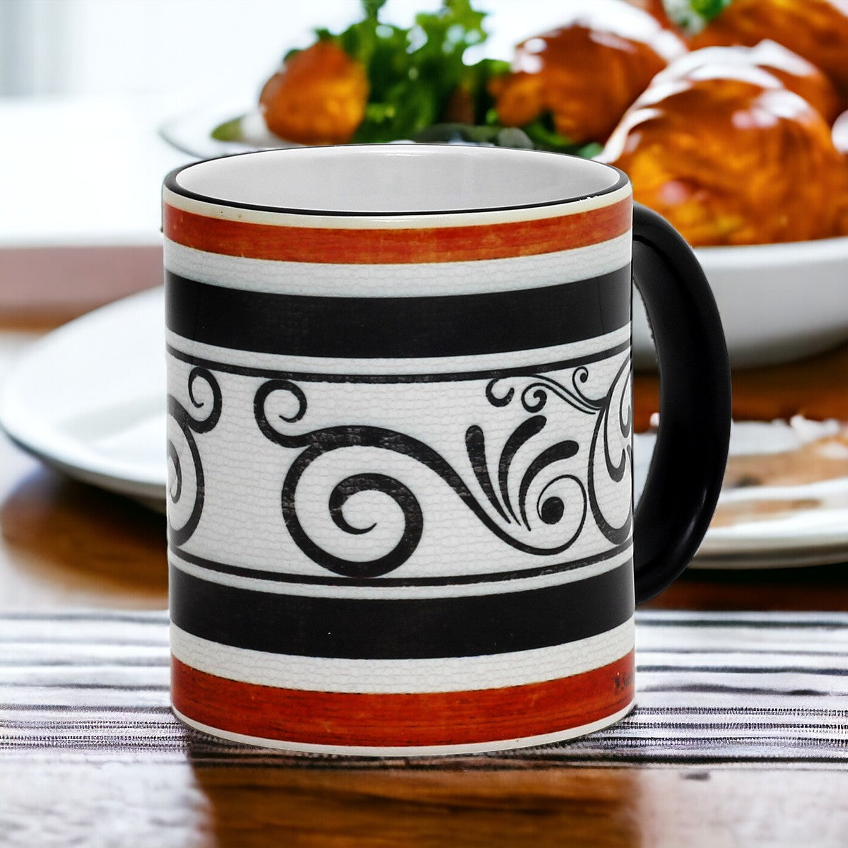 SUBLIMART: Ricco Italia Mug Black Handle+Rim - by Mario Bruno (Design 6420)