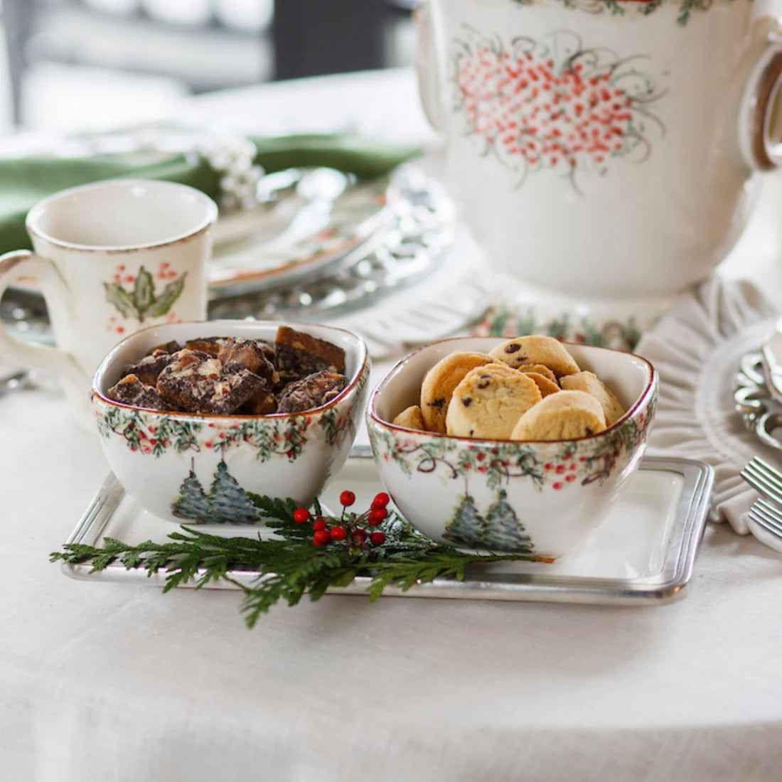 ARTE ITALICA: Natale Square Cereal Bowl