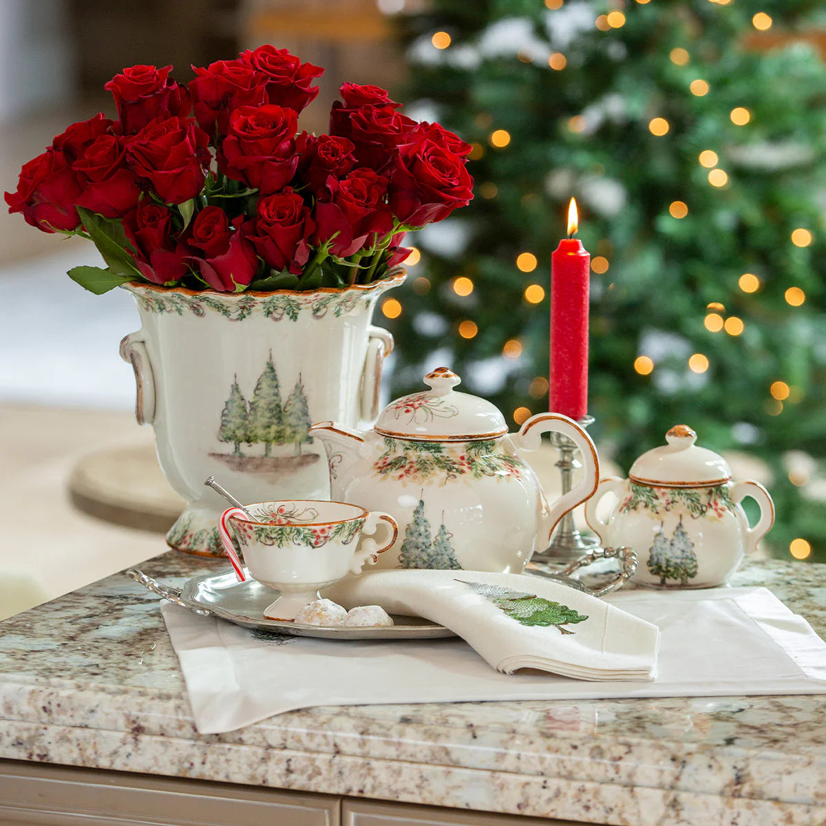 ARTE ITALICA: Natale Tea Cup