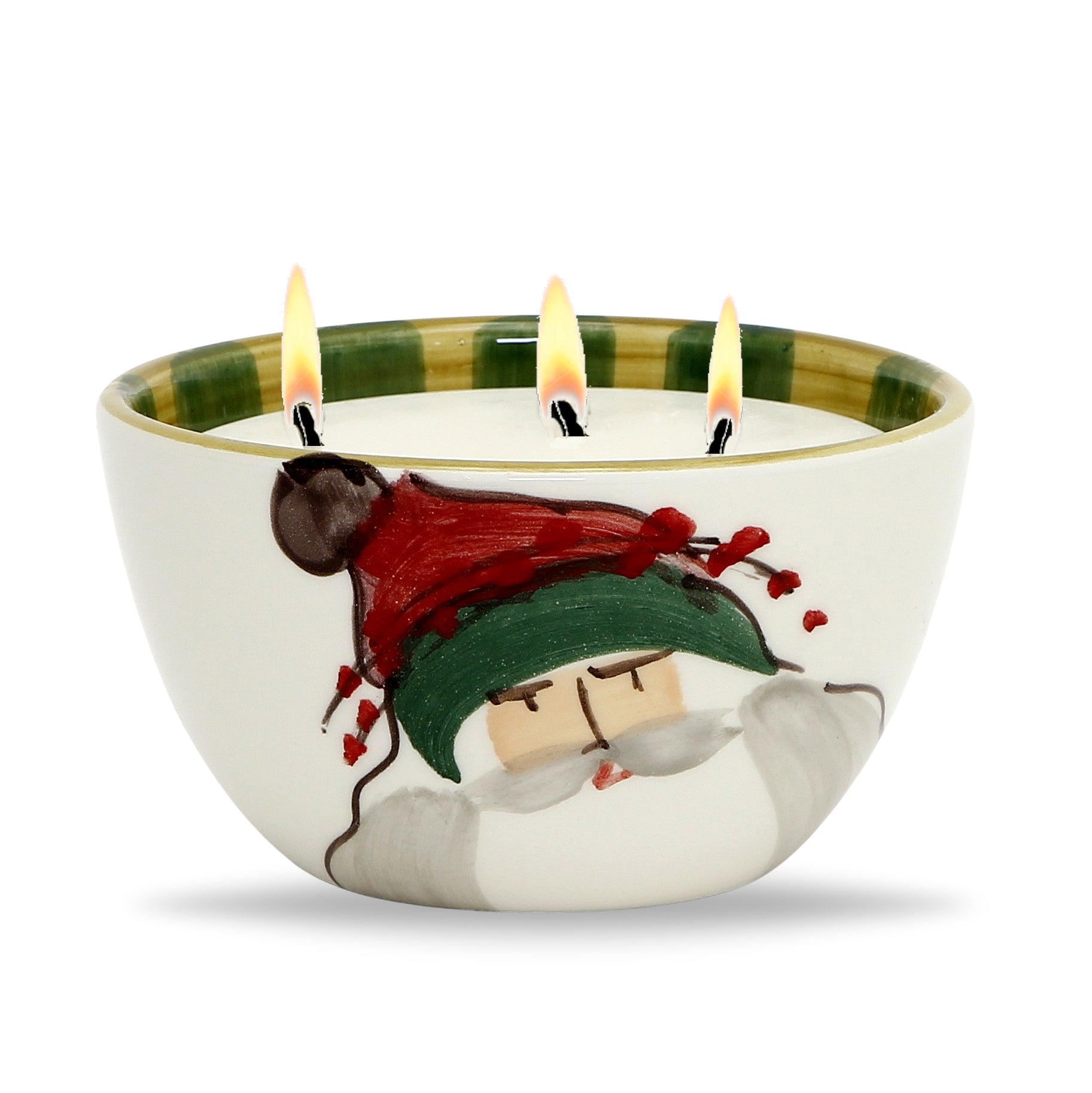 VIETRI: Old St. Nick Candle/Cereal Bowl (20 Oz) - artisticaitalian.com