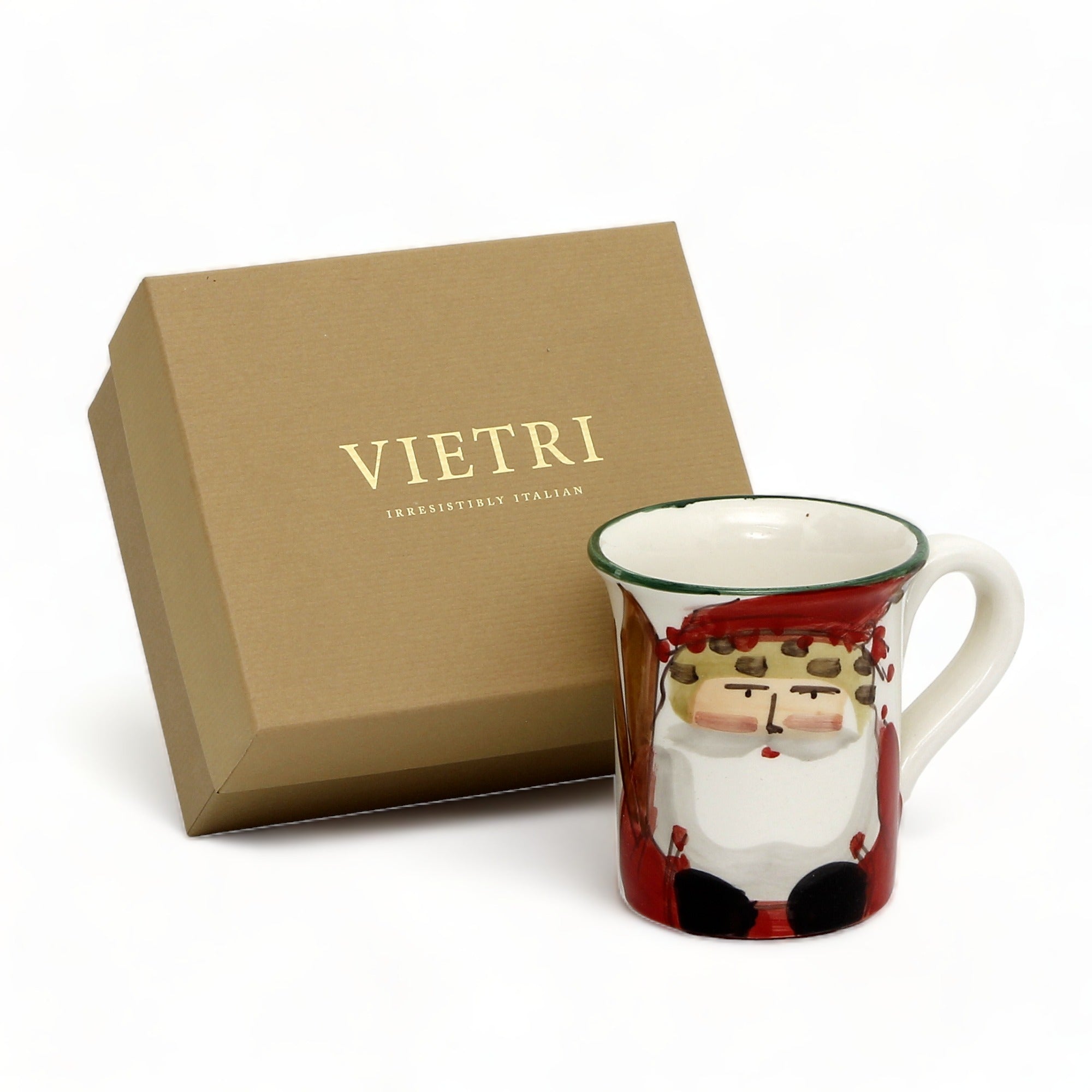 VIETRI: Old St. Nick Mug - Skiing