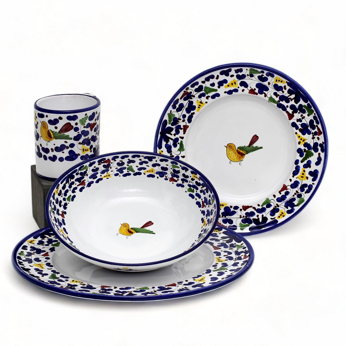 ARABESCO BLUE DERUTA: Four Pieces Place Setting Bundle