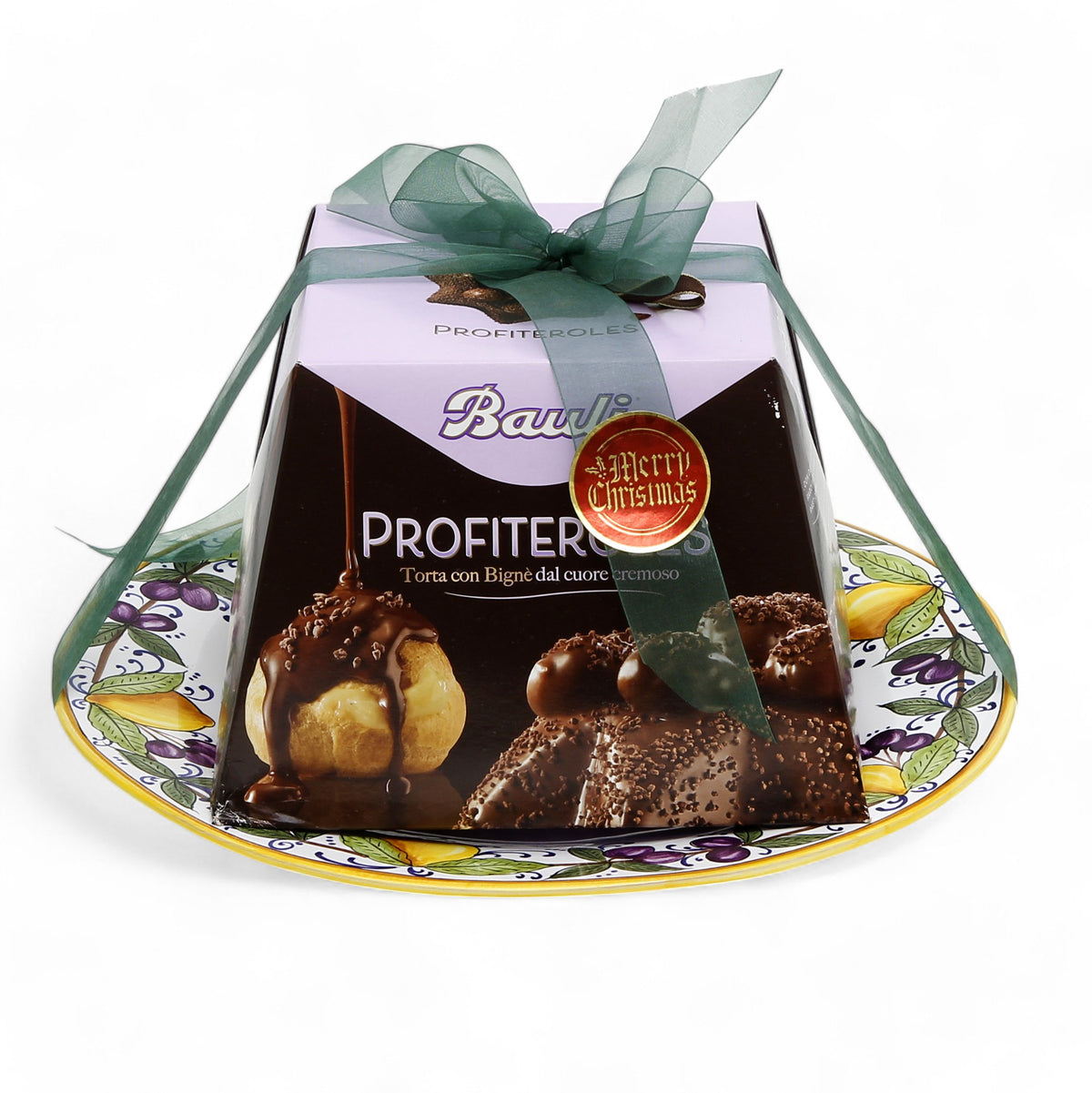 LIMONI POSITANO: Large Platter + PROFITEROLES Bauli Panettone Holidays Bundle