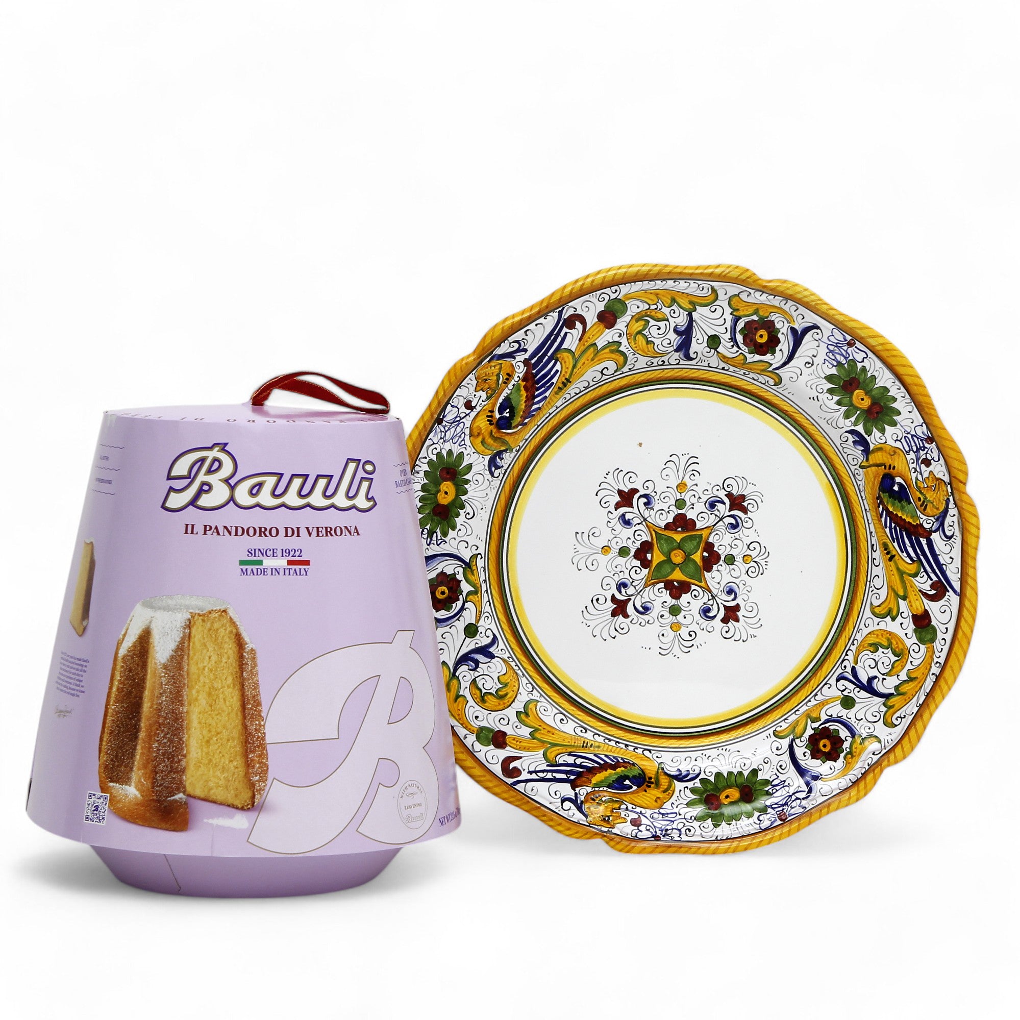 RAFFAELLESCO: Charger Buffet Platter + Pandoro Bauli Holidays Bundle