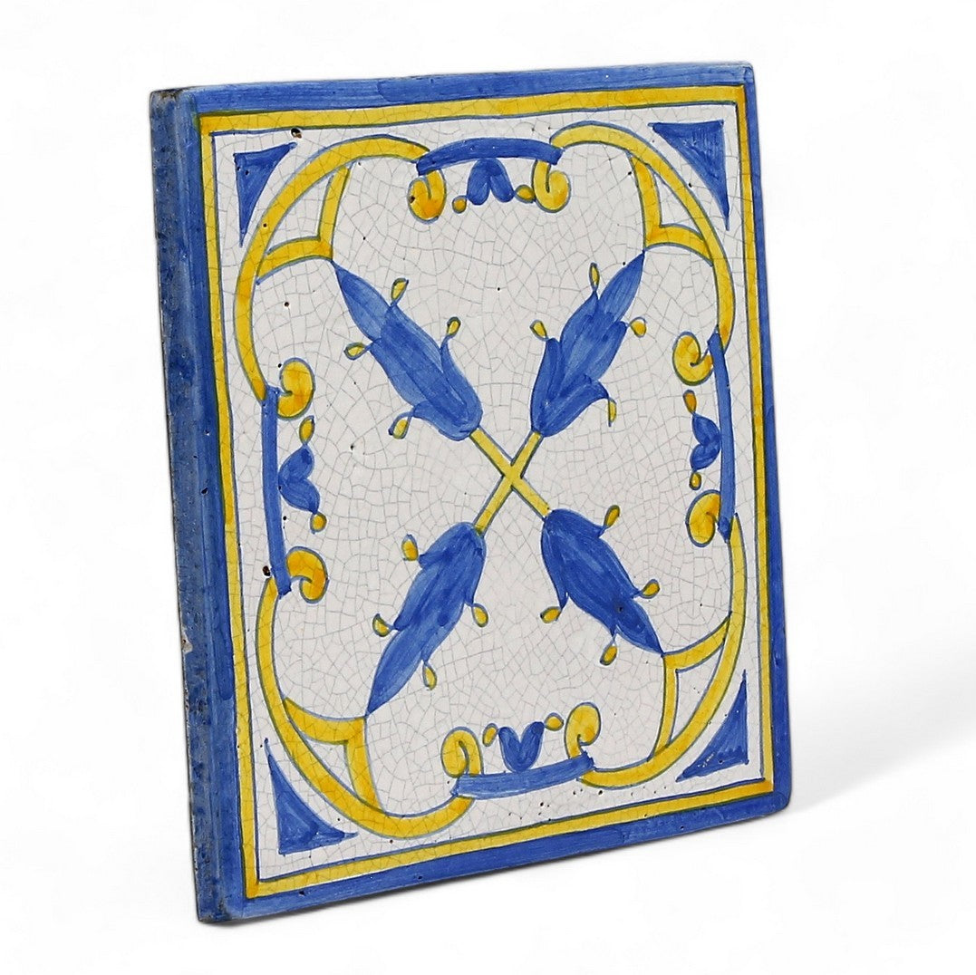 ANTICA DERUTA: Hand Painted Ceramic Authentic Deruta Tile