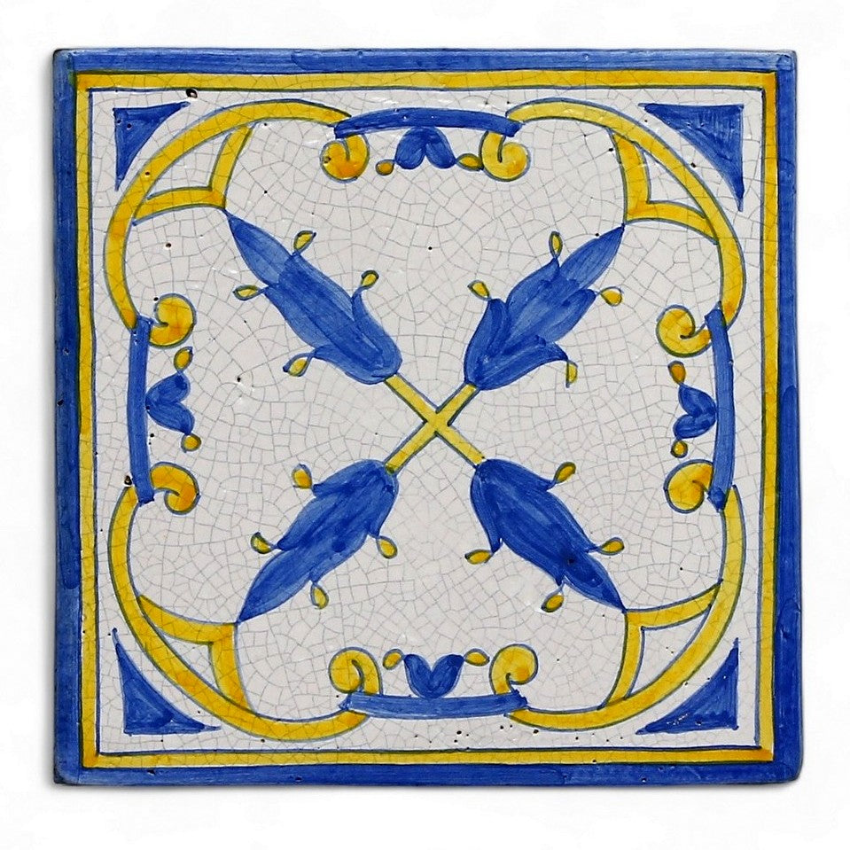 ANTICA DERUTA: Hand Painted Ceramic Authentic Deruta Tile