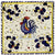 ANTICA DERUTA: Hand Painted Ceramic Deruta Wall Hung Tile 8" (PT/35)