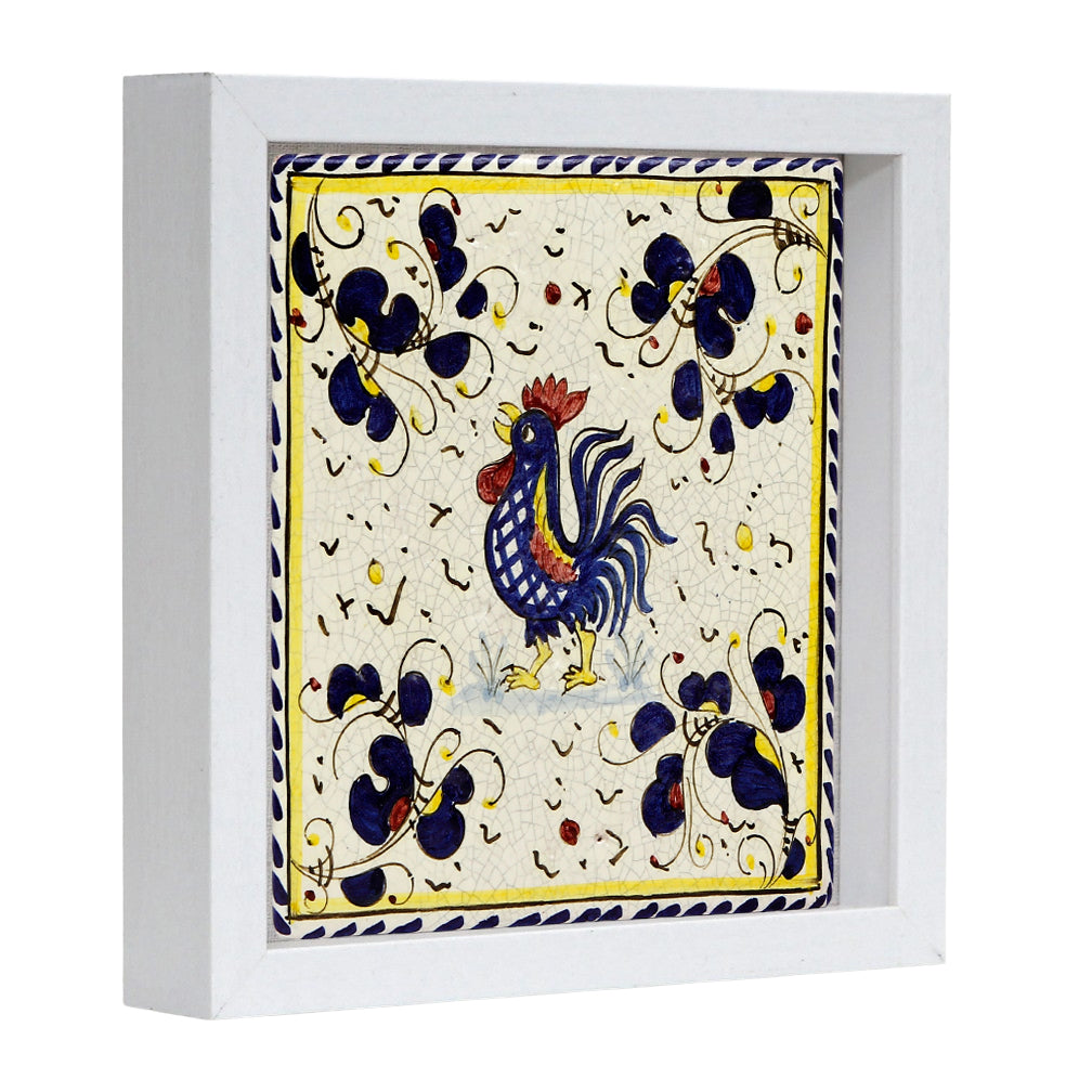 ANTICA DERUTA: Hand Painted Ceramic Deruta Wall Hung Tile 8&quot; (PT/35)