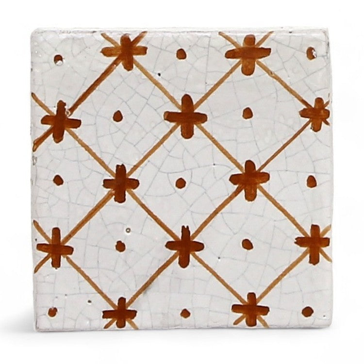 ANTICA DERUTA: Hand Painted Ceramic Authentic Deruta Tile