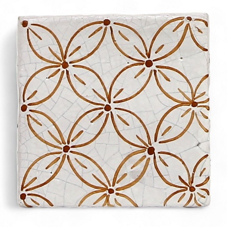 ANTICA DERUTA: Hand Painted Ceramic Authentic Deruta Tile