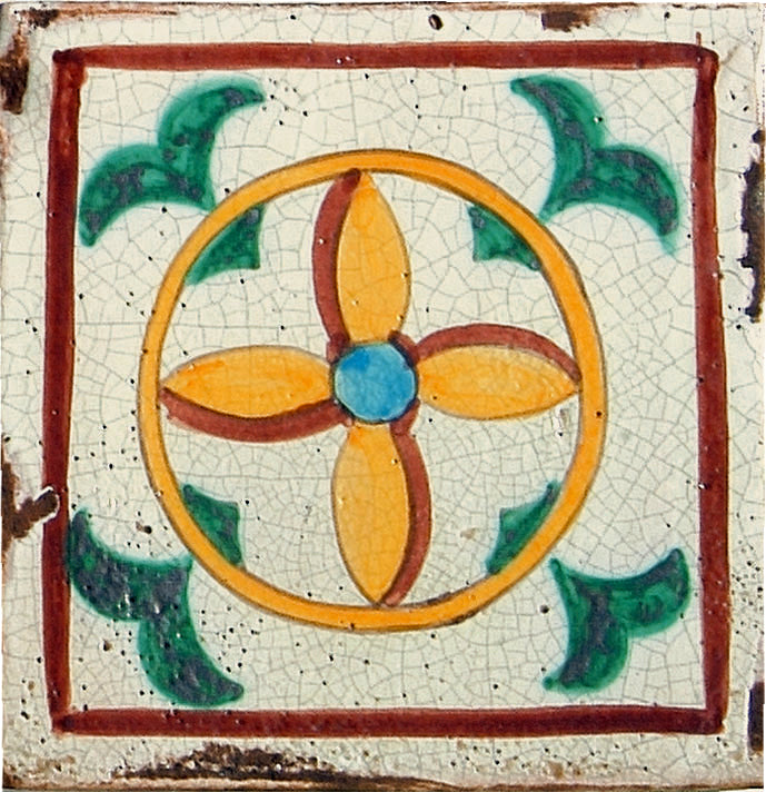 ANTICA DERUTA: Hand Painted Ceramic Authentic Deruta Tile