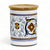 GIFT BOX: With authentic Deruta hand painted ceramic - NEW! Farina (Flour) Canister with Bamboo Lid Ricco Deruta Design