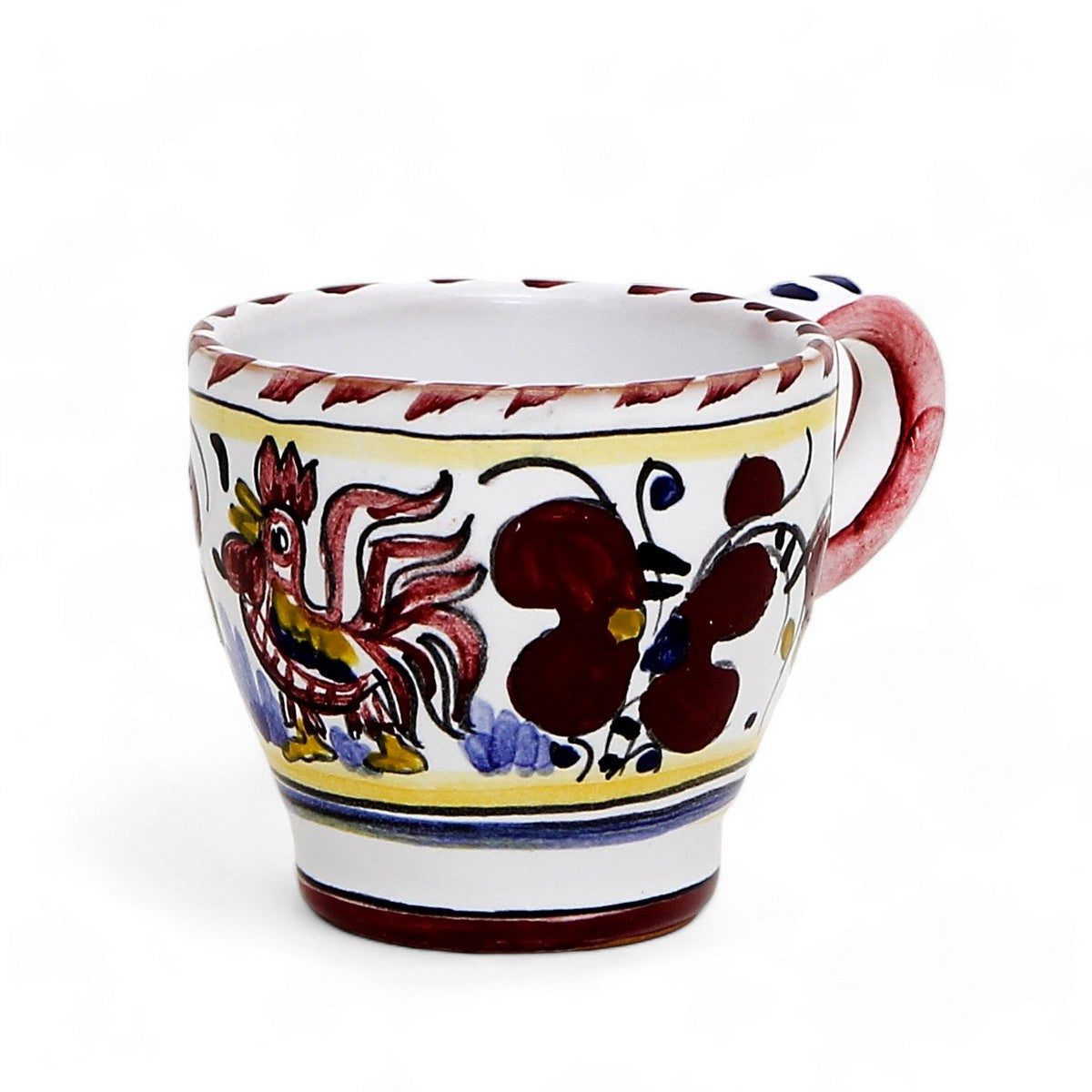 ORVIETO RED ROOSTER: Shaped Espresso Cup (3 Oz)