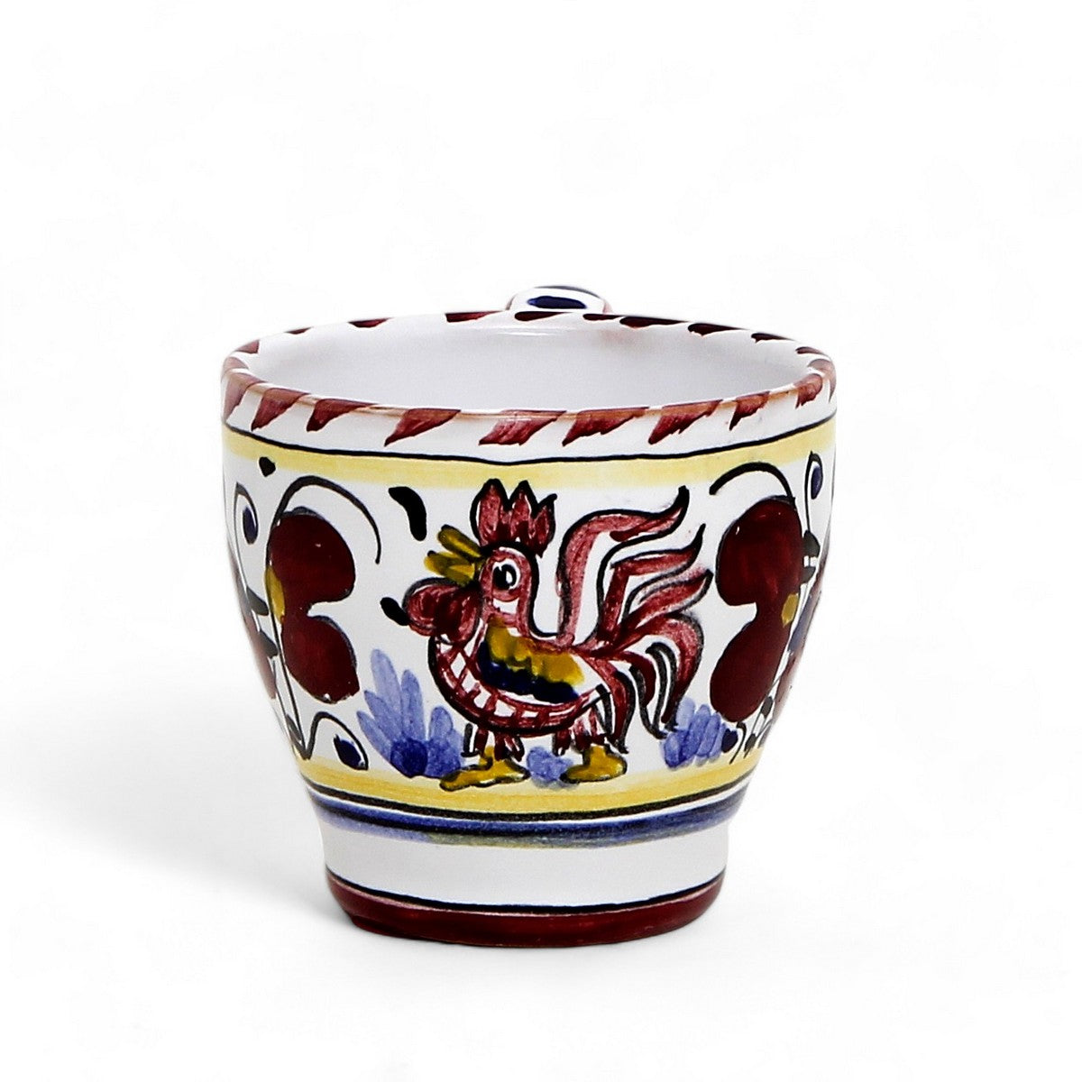 ORVIETO RED ROOSTER: Shaped Espresso Cup (3 Oz)