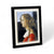 SUBLIMART: Affresco Ceramic Tile - Opera "Lady Simonetta Vespucci" portrait by Sandro Botticelli (8x10) - Black Frame