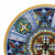 DERUTA MAJOLICA: Small wall plate featuring a Deruta Blu Vario design (10" DIAM)