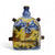 TUSCAN MAJOLICA: Old World Tuscan Flask depicting Renaissance farmers vignette with four handles and cork.