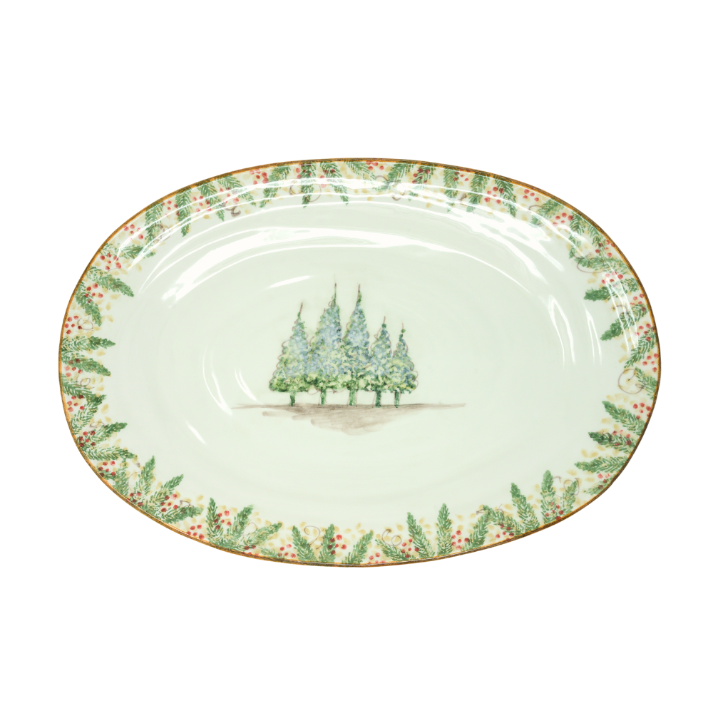 ARTE ITALICA: Natale Large Oval Platter