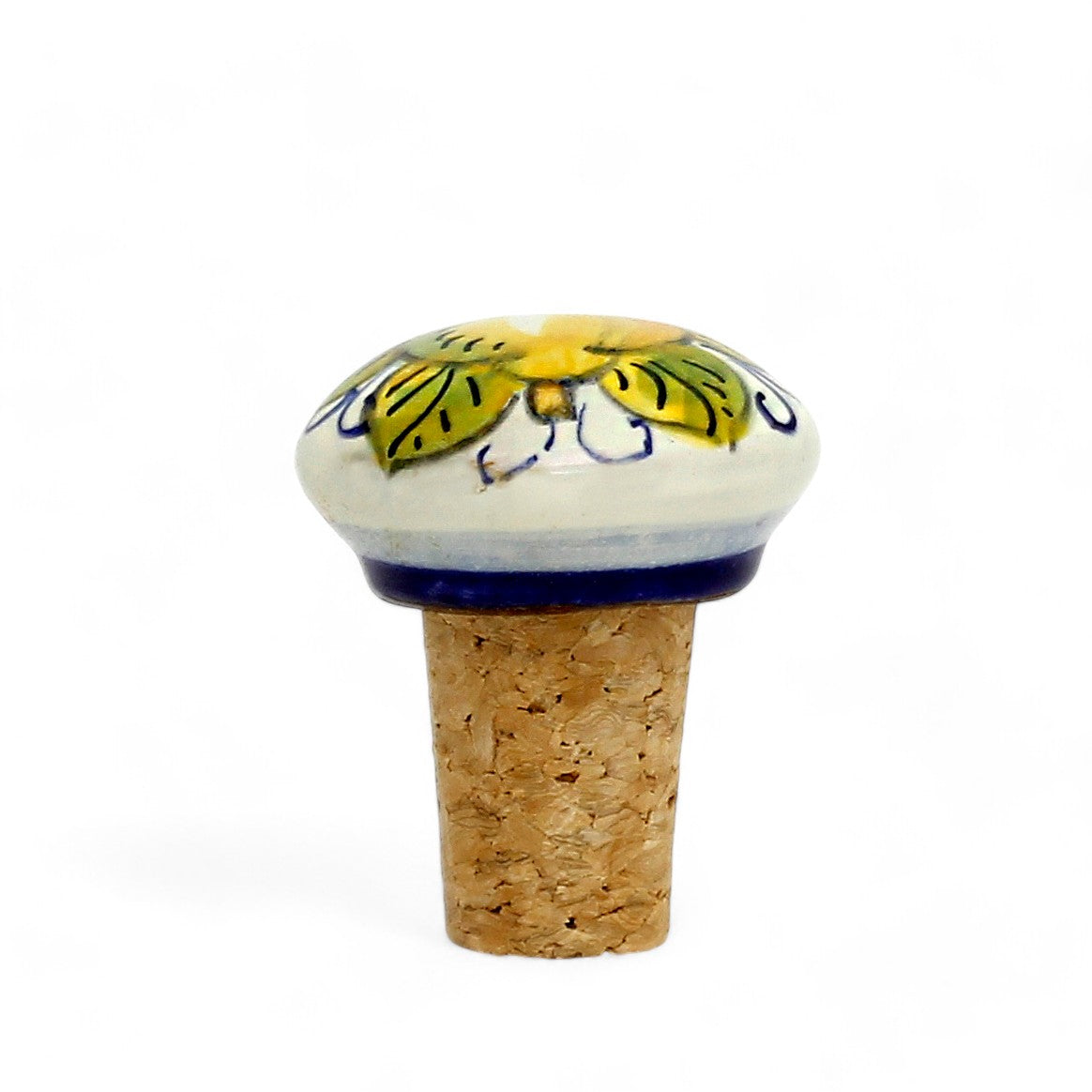 DERUTA LIMONE POSITANO: Cork Stopper with Lemon design