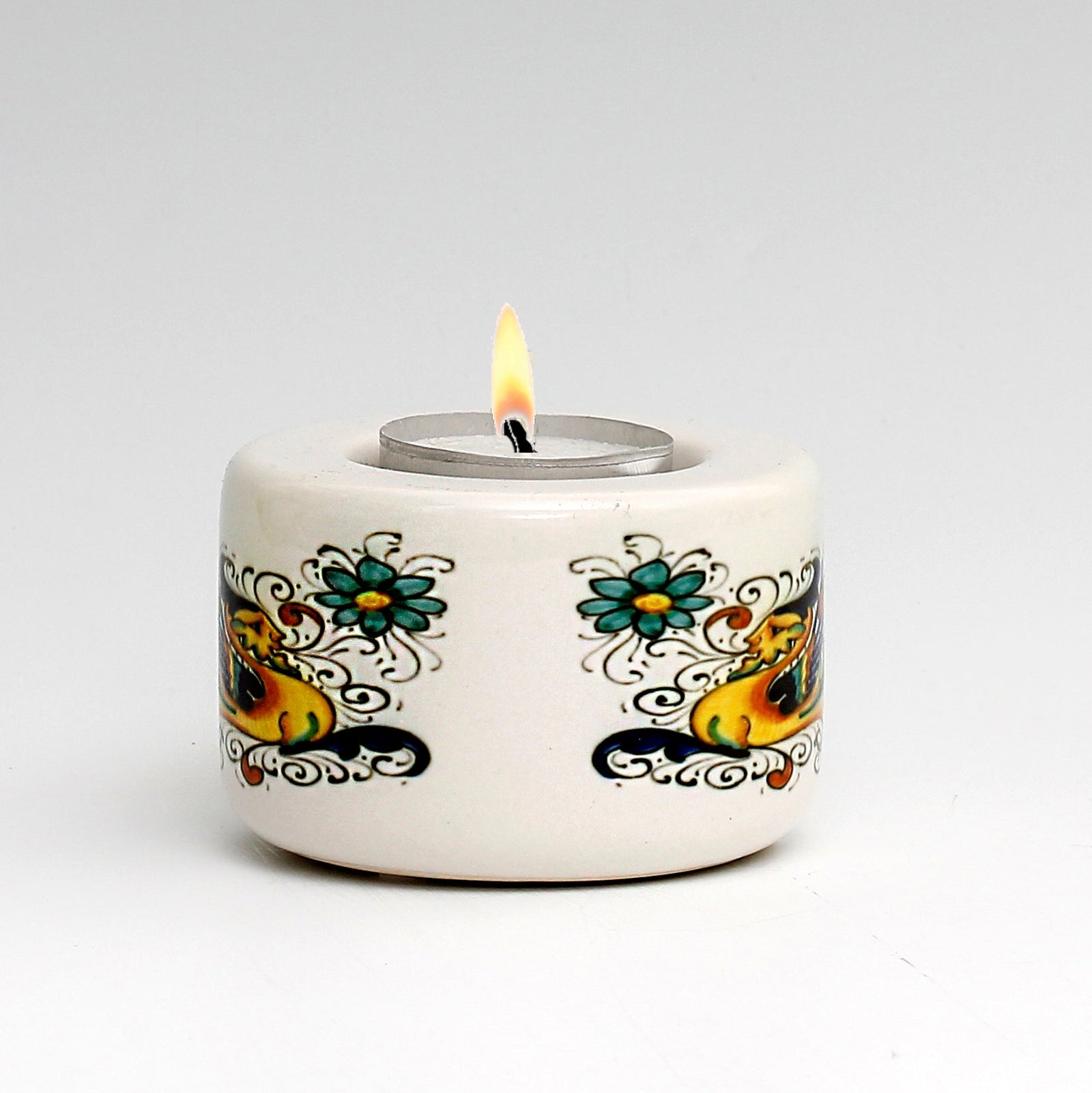 SUBLIMART: Ceramic Tealight in Deruta Raffaellesco Design