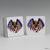 SUBLIMART: MDF Hardboard Set of 4 Coasters - Design: Patriotic USA 01