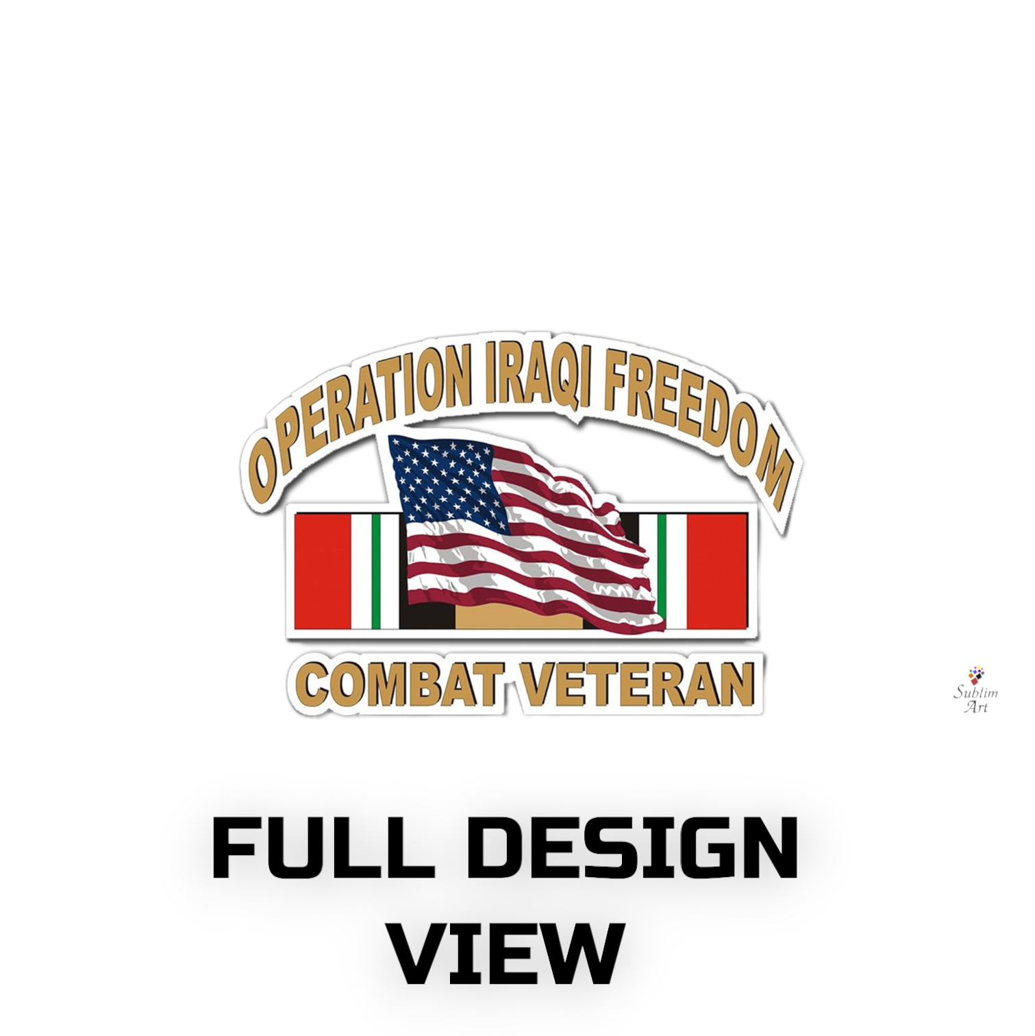 SUBLIMART: Veteran - Mug 'Operation Iraqi Freedom Combat Veteran' (Design #26)