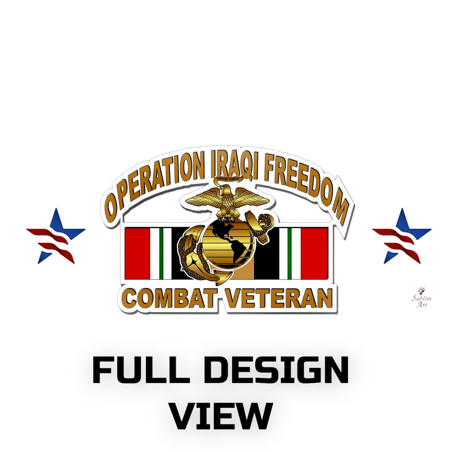 SUBLIMART: Veteran - Mug 'Operation Iraqi Freedom Combat Veteran' (Design #28)