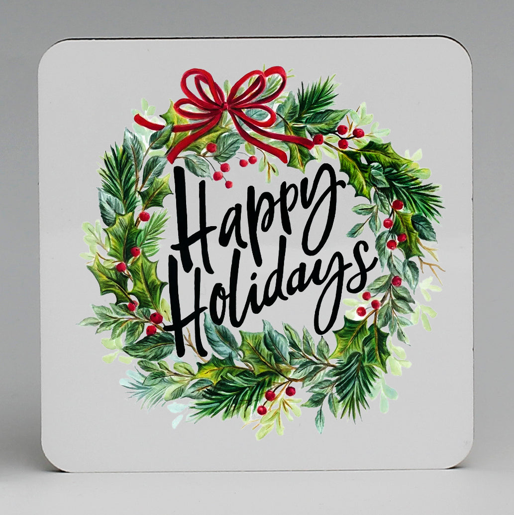 SUBLIMART: MDF Hardboard Set of 4 Coasters - Design: Holidays 04