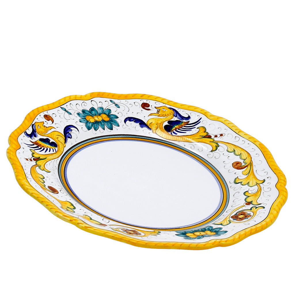 RAFFAELLESCO CLASSICO: Dinner plate fluted rims - artisticaitalian.com