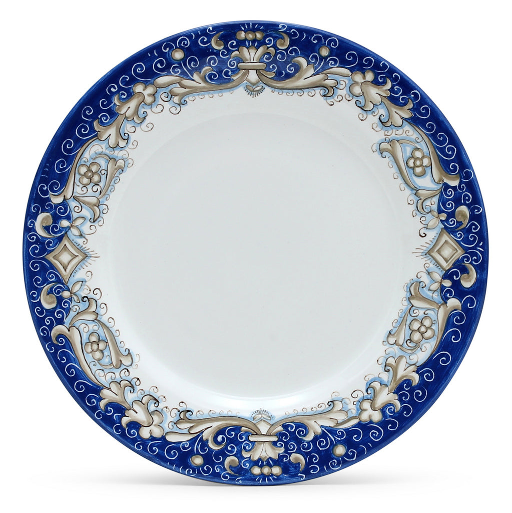 DERUTA COLORI: Dinner Plate - BLUE GENZIANA - artisticaitalian.com