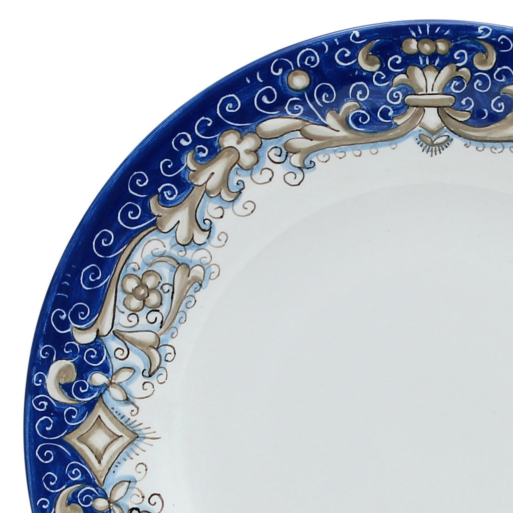 DERUTA COLORI: Dinner Plate - BLUE GENZIANA - artisticaitalian.com