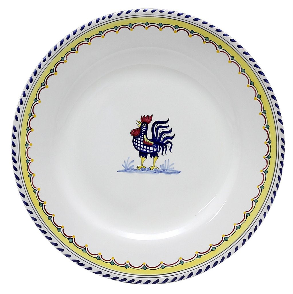 ORVIETO BLUE ROOSTER SIMPLE: Dinner Plate - artisticaitalian.com