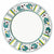 ORVIETO GREEN ROOSTER: 4 Pieces Place Setting - White center - artisticaitalian.com