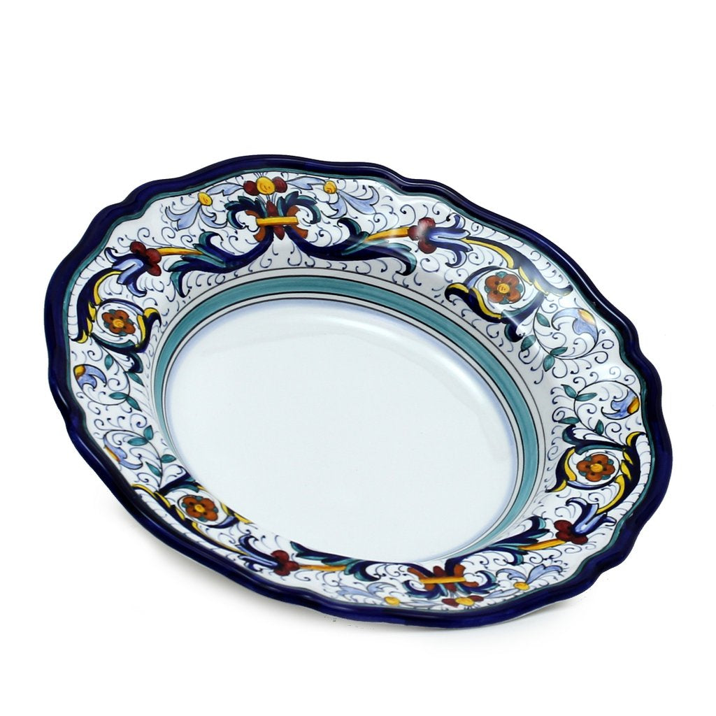 VECCHIA DERUTA: Pasta Soup rimmed Plate Bowl - artisticaitalian.com