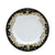 DERUTA COLORI: Salad Plate - BLACK/GOLD - artisticaitalian.com