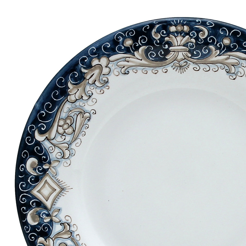 DERUTA COLORI: Salad Plate - BLUE ANTICO - artisticaitalian.com